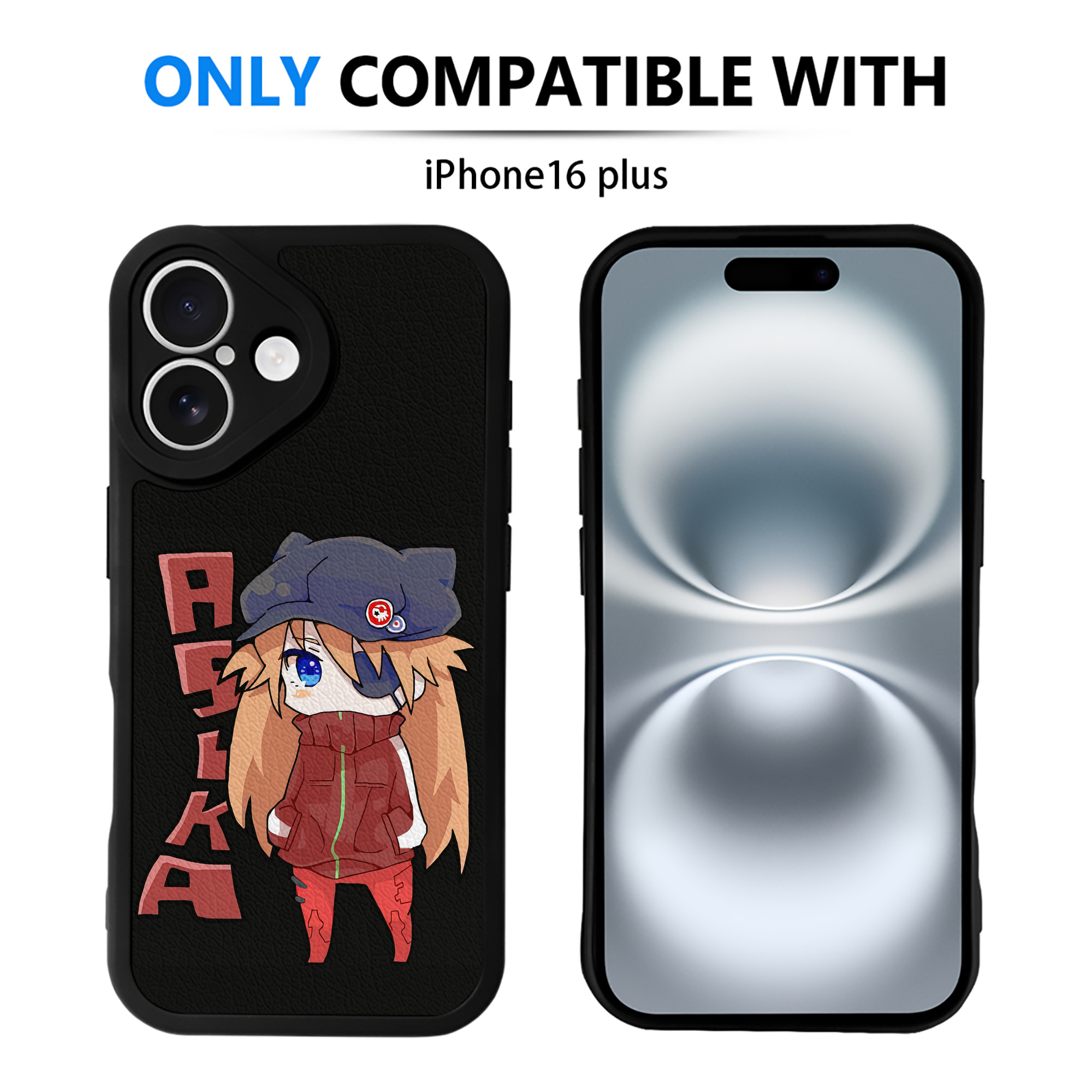 （画像用） EVA 新世紀エヴァンゲリオン 【iPhone 16シリーズ対応】シリコンスマホケース（レザー調） 材質：シリコン